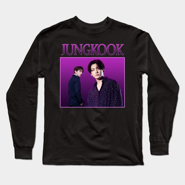 BTS - Jungkook retro style Long Sleeve T-Shirt by chidees